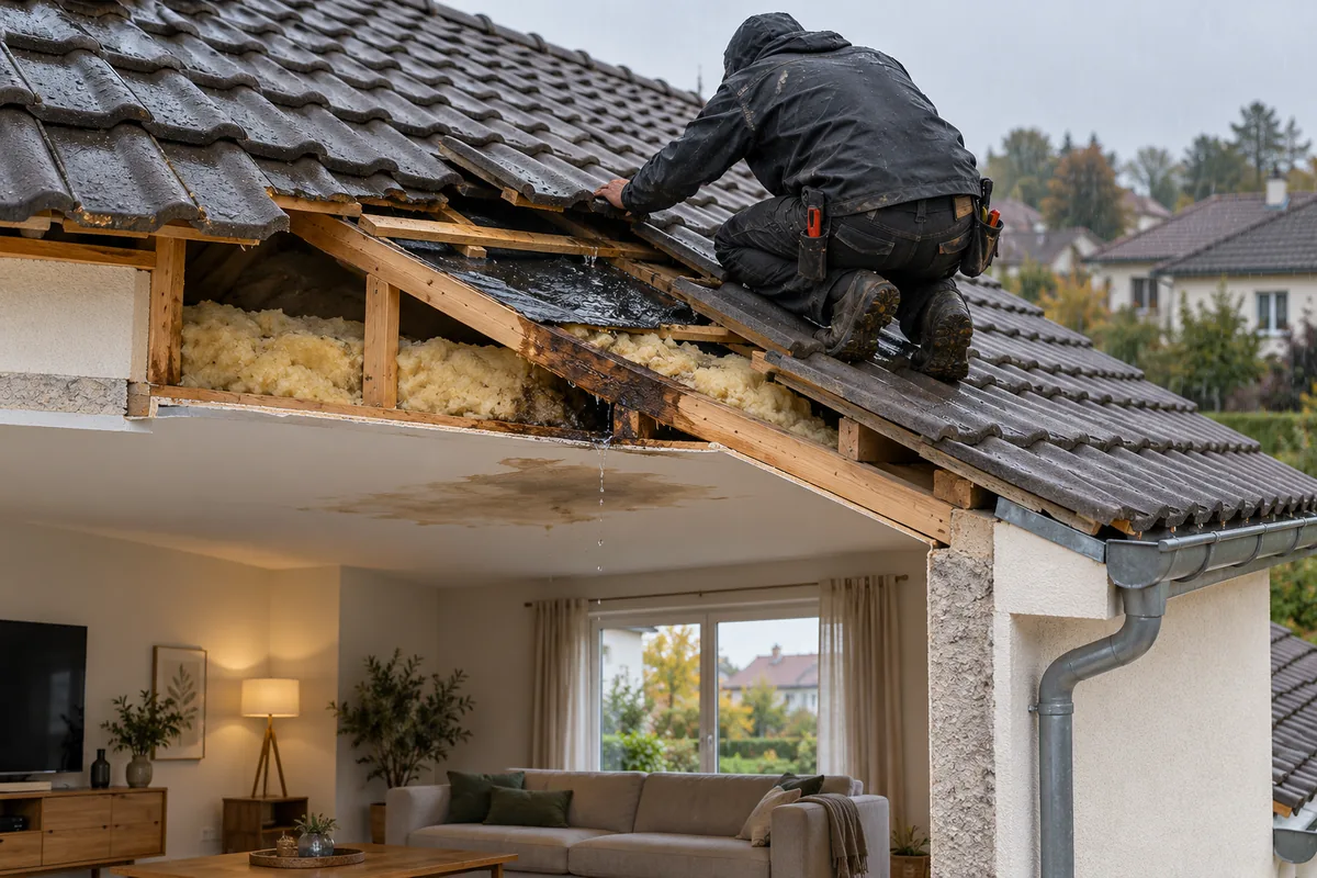 Fuite de toiture urgente